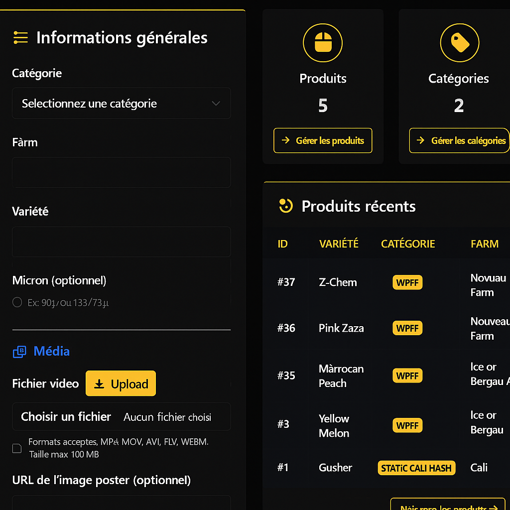 Interface personnalisée