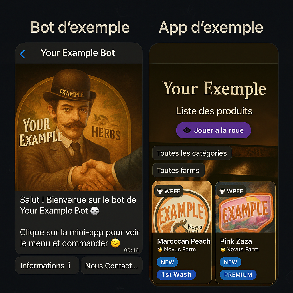 Bot Telegram avec Mini App